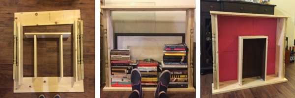 Fireplace Bookshelf Progress // wonder the blog // sheaesnider.com