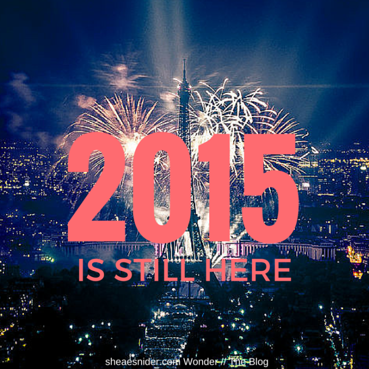 Are you still celebrating 2015? sheaesnider.com Wonder // The Blog